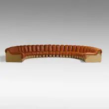Eleanora Peduzzi-Riva and Heinz Ulrich Ueli Berger, DS 600 Organic sofa, c. 1972, leather, felt upholstery
