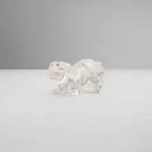 Fabergé, Pug figurine, c. 1900, rock crystal, ruby