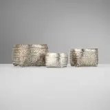 20th Century, Collection of three woven baskets
