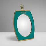 Rolex, Retailer's display mirror, c. 1965, gilt brass, lacquered metal, mirrored glass