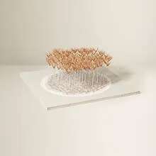Untitled (Thicket) by Irving Harper, painted paper and matchstick construction, sold Jan 2016