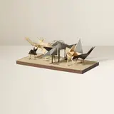 Irving Harper, Untitled (Birds), painted paper and coated wire construction