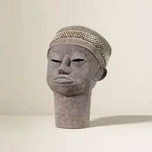 Untitled (Head) by Irving Harper, painted paper construction, sold Jan 2016