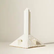 Irving Harper, Untitled (Tower), paper construction