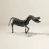Irving Harper, Untitled (Guernica Horse), painted wood and paper construction