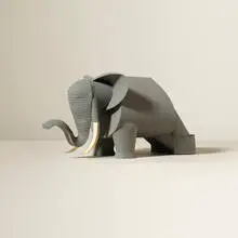 Untitled (Elephant) by Irving Harper, painted paper construction, sold Jan 2016