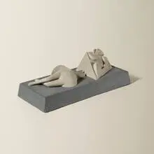 Untitled (Reclining Figure) by Irving Harper, painted paper construction, sold Jan 2016