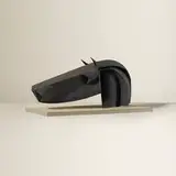 Untitled (Horse Head) by Irving Harper, painted paper construction, sold Jan 2016