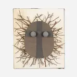 Irving Harper, Untitled (Mask), mixed media and painted paper construction