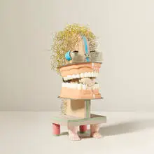Untitled (Monster) by Irving Harper, mixed media, wire and paper construction, sold Jan 2016