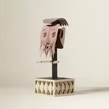 Untitled (Bearded Figure) by Irving Harper, painted paper construction, sold Jan 2016