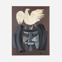 Untitled (Bird) by Irving Harper, paper construction, sold Jan 2016
