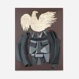 Untitled (Bird) by Irving Harper, paper construction, sold Jan 2016