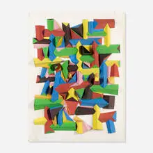 Irving Harper, Untitled, painted paper construction