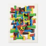 Untitled by Irving Harper, painted paper construction, sold Jan 2016