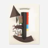 Untitled by Irving Harper, paper and wood construction, sold Jan 2016