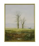 John Ridgewell, Untitled, oil on board 53 x 42cm; and another by the same hand 'TILES