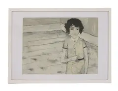 Alistair Grant, Untitled, 1925-1997) Girl in a room Gouache Signed lower left 35 x 45cm