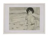 Alistair Grant, Untitled, 1925-1997) Girl in a room Gouache Signed lower left 35 x 45cm