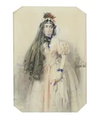 Untitled by Joseph John Jenkins, watercolour and bodycolour 30 x 20cm, sold Feb 2020