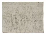 Sir Eduardo Paolozzi RA (1924-2005) LES MERVEILLES Plaster relief panel by Eduardo Paolozzi, sold Jan 2020