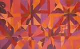 Colin St John Wilson, Untitled, Sir Colin St John Wilson (1922-2007) ABSTRACT IN COLOURS Acrylic on canvas