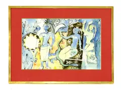 S. G. Vasudev, Untitled, watercolour 35.5 x 53.5cm