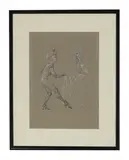 Léonor Fini, Untitled, 1907, 1907-1996) A STUDY WITH TWO FIGURES Lithograph