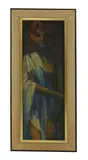 Maurice Man, Untitled, oil on board 71 x 24cm and 64 x 24cm (2) .