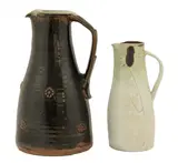 Jack Doherty, Jack Doherty (b.1948), a celadon glazed ewer