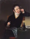 A wine connoisseur; A pinch of snuff, a pair by English School, oil on canvas, sold Feb 2025