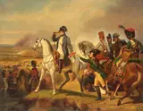 Joseph van Lil, Napoleon at the Battle of Friedland, oil on canvas