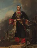 Ra Edward Matthew Ward, Portrait of Lieut-General Sir John Hearsey in the uniform of the 2nd Bengal Irregular Cavalry, oil on canvas