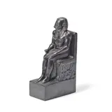Frank Bowcher, interesting patinated bronze model of Amenemhat III, patinated bronze