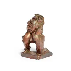 Vkhutemas glazed ceramic sculpture, workshop of Joseph Chaikov (1888-1979), 1926-1928, marked under with studio mark