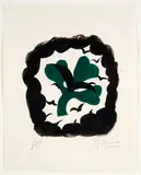 Georges Braque, Le Trèfle from Lettera Amorosa (Vallier 187), 1963, Lithograph in green and black on Japan paper; signed 'G Braque' in pencil lower right