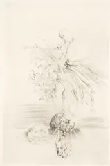 Untitled #1 by called Dado Miodrag Djuric, 1967, Etching with plate tone on paper; signed and dated 'Dado 67' in pencil lower right, sold Oct 2024