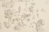 called Dado Miodrag Djuric, Untitled #3, 1967, Etching on paper; signed and dated 'Dado 67' in pencil lower right; inscribed 'HC' in pencil lower left; framed