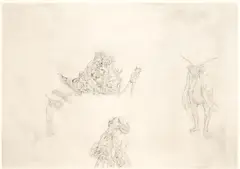 Untitled by called Dado Miodrag Djuric, 1967, Etching on paper; signed and dated 'Dado 67' in pencil lower right, sold Oct 2024