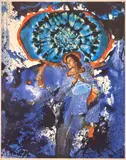Salvador Dalí, Ultra-Surrealistic Corpuscular Galutska, from The Memories of Surrealism portfolio (Michler & Löpsinger, 496; Field, 71-15c), 1971, Drypoint and photolithograph on Arches; signed 'Dalí' in pencil lower right