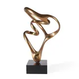 Antonio Grediaga Kieff, Spiral Form, bronze with polished gold patina