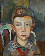 Portrait de Coco by Pinchus Krémègne, 1927, oil on canvas, sold Oct 2024