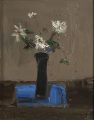 Vase de fleurs by Georges Laporte, oil on canvas, sold Oct 2024
