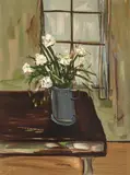 Georges Laporte, Vase de Fleurs Blanches, 1965, Color lithograph on paper; signed 'G. Laporte.' lower right