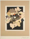 Alain Le Yaouanc, La Nuit et sa Marge (Le Yaouanc: Lith1969-0003), 1969, Color lithograph on paper; signed 'Aleyaouanc' in pencil lower right