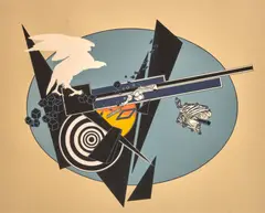 Alain Le Yaouanc, Sans-titre from Le Voyage d'Ulysse (Le Yaouanc: Lith 1977-0015), 1977, Color screenprint on paper; signed 'Aleyaouanc' in pencil lower right