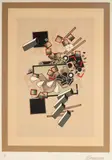 Alain Le Yaouanc, L'épiderme Facultatif (Le Yaouanc: Lith1971-0002), 1971, Color lithograph on paper; signed 'Aleyaouanc' in pencil lower right