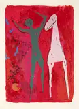 Marino Marini, Piccolo Teatro (Guastalla L113), 1972, Color lithograph on Japan; signed 'MARINO' in pencil lower right
