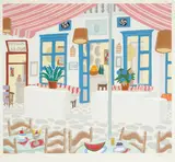 Thomas McKnight, Pierrot's, 1986, Color screenprint on paper; signed 'McKnight' in pencil lower right