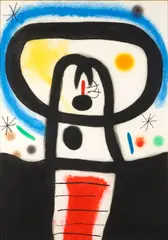 Joan Miró, Equinoxe (Dupin 428), 1967, Color etching, aquatint, and carborundum on paper; signed 'Miró.' in pencil center right